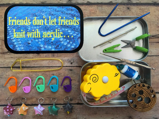 Friends don't let friends knit with acrylic