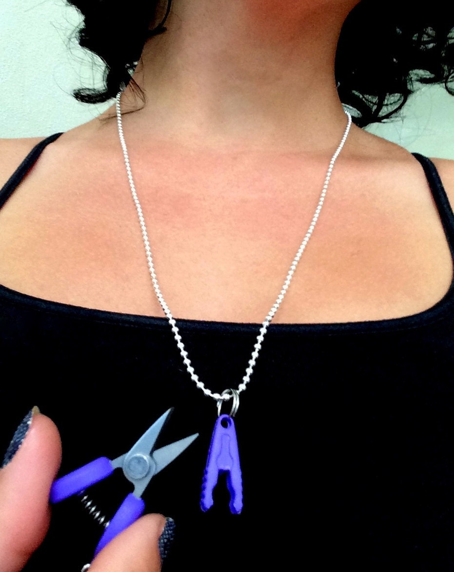 Scissor/Stitch Marker Necklace