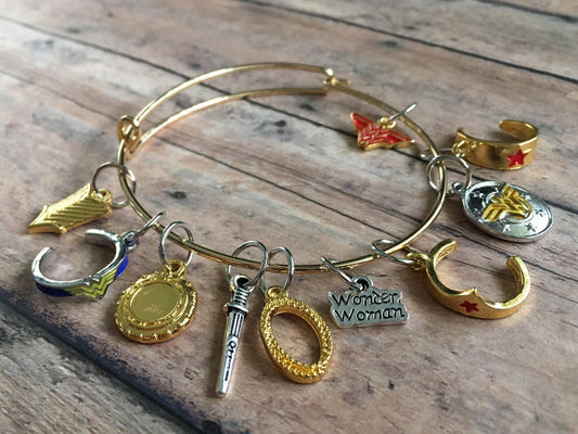 Diana, Princess of Themyscira Stitch Marker Bracelet