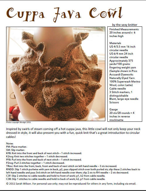 Cuppa Java Cowl