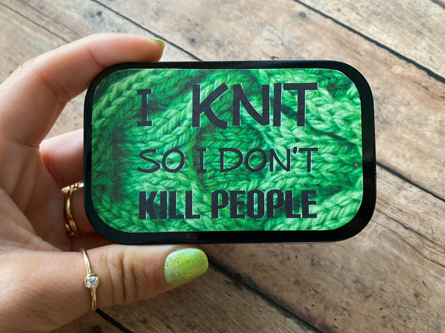 I knit so I don’t kill people