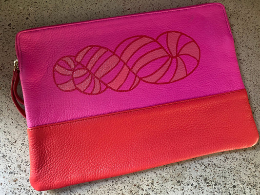 Handpainted Leather Bag - Yarn w/Custom Name