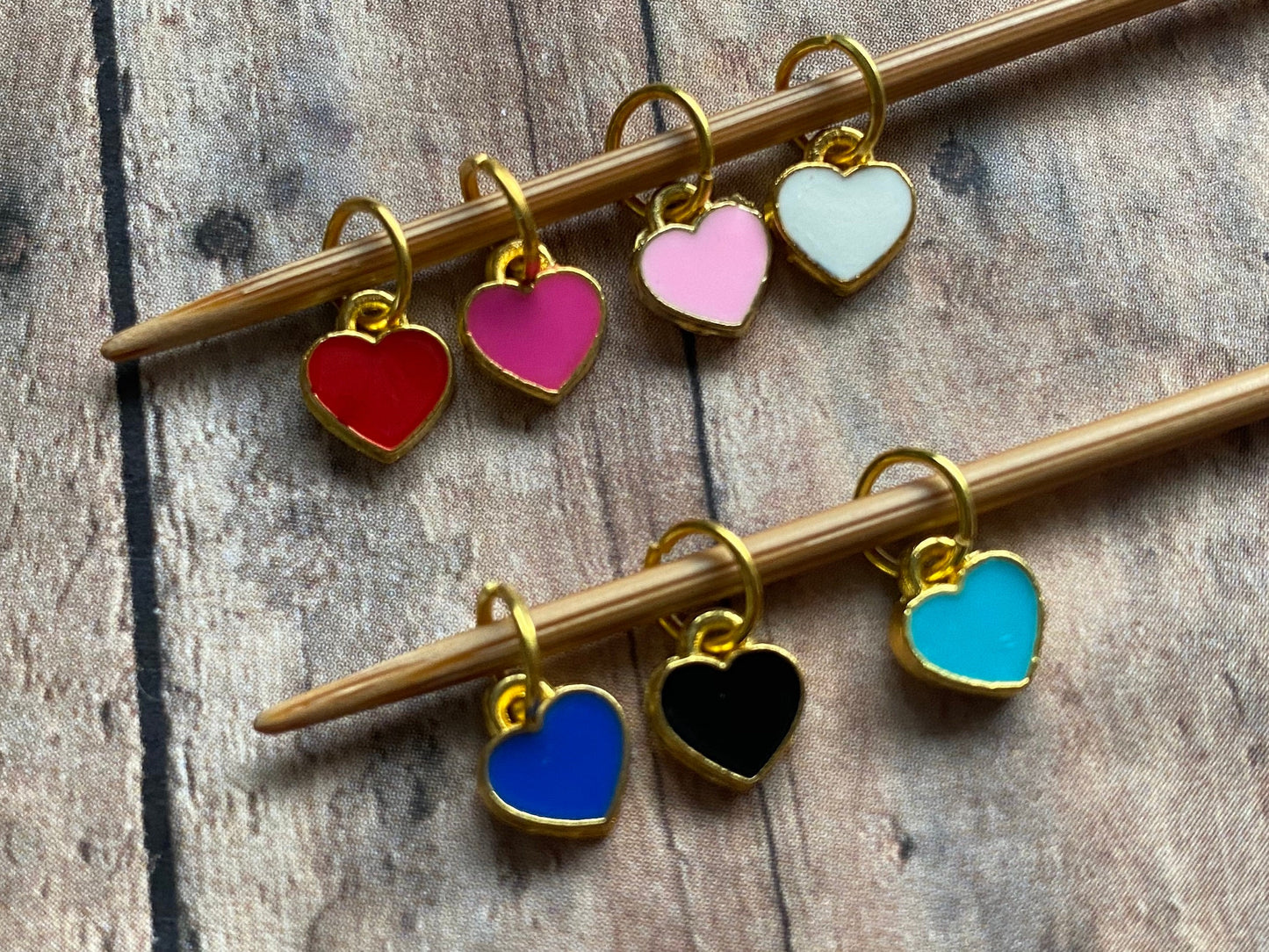 Tiny Hearts Stitch Marker Pouch