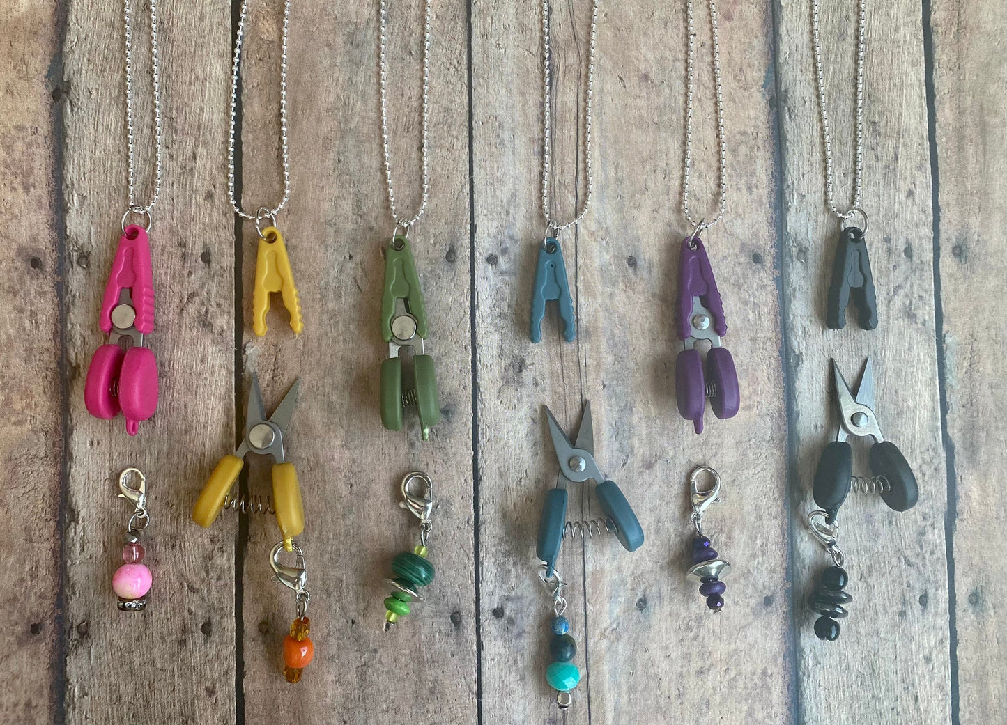 Scissor/Stitch Marker Necklace