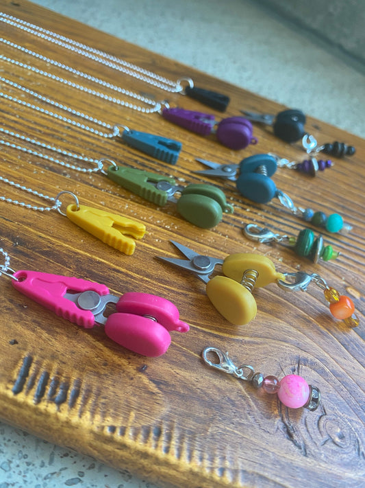 Scissor/Stitch Marker Necklace