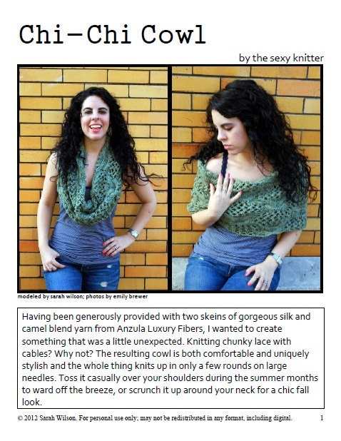 Chi-Chi Cabled Cowl