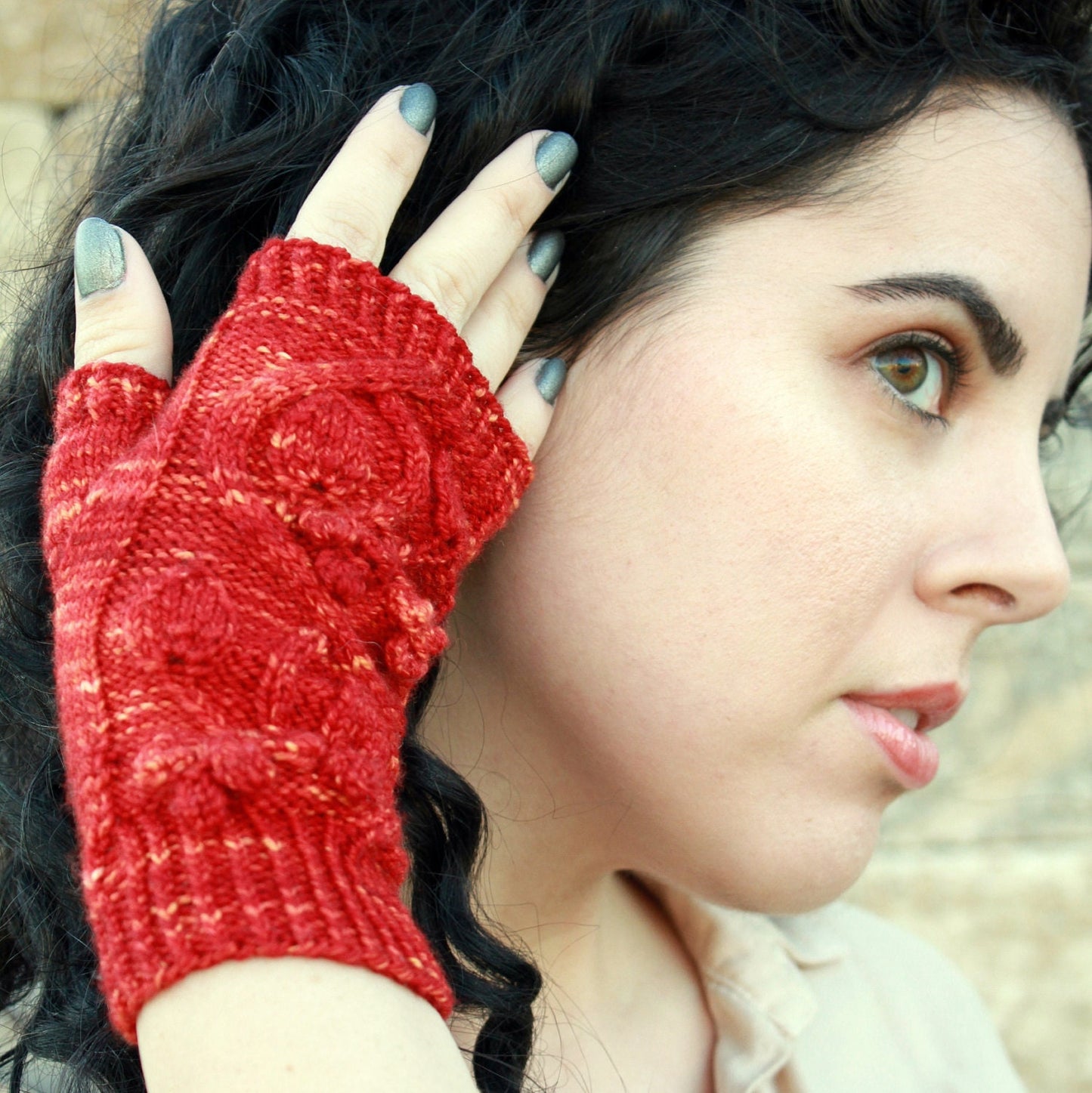 Huckleberry Fingerless Mittens