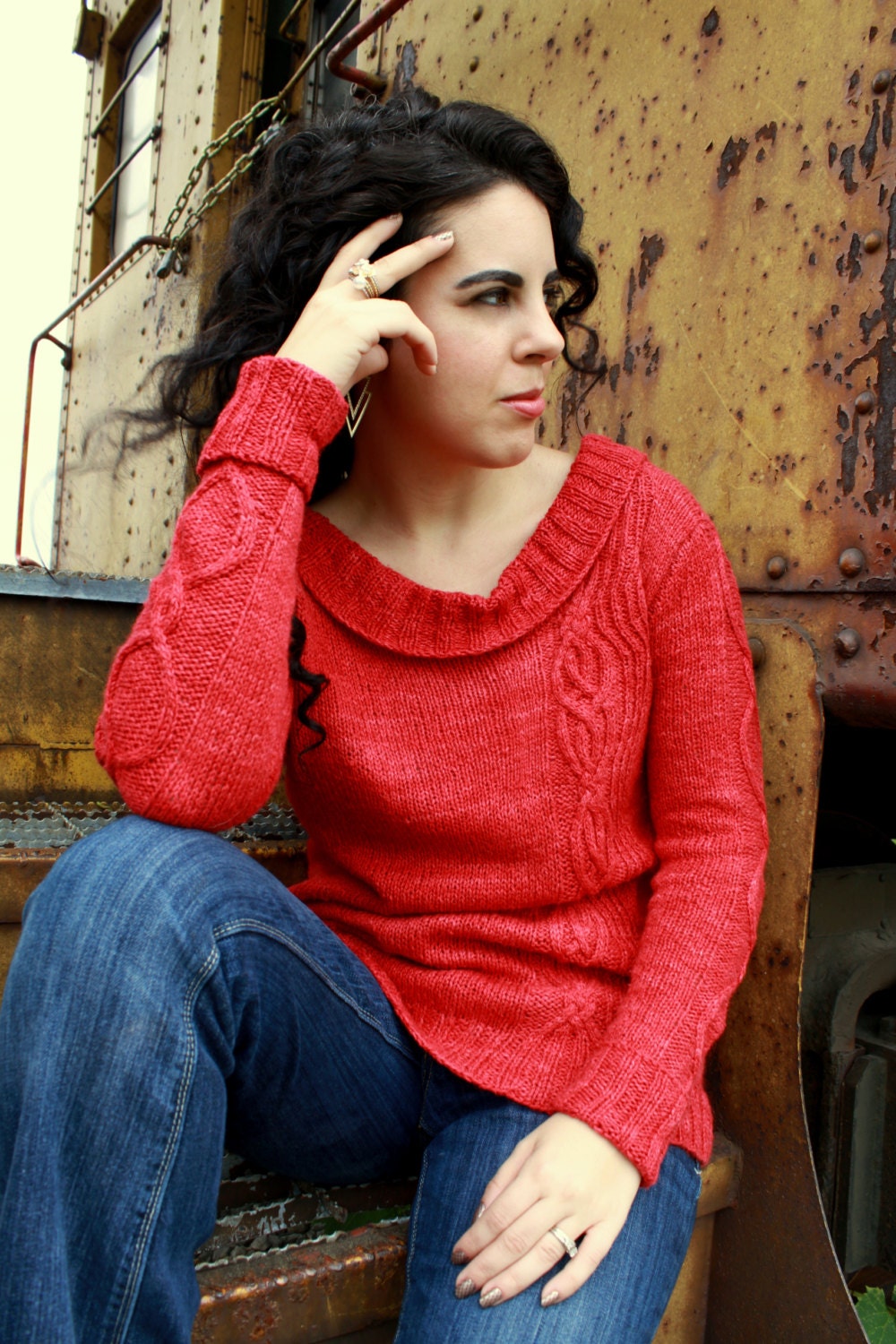 Pelotonner Cabled Sweater