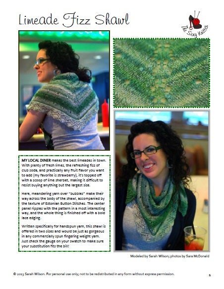 Limeade Fizz Shawl & Shawlette