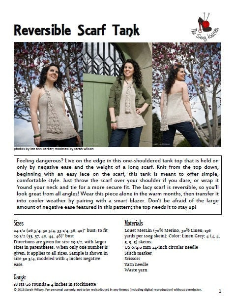 Reversible Scarf Tank