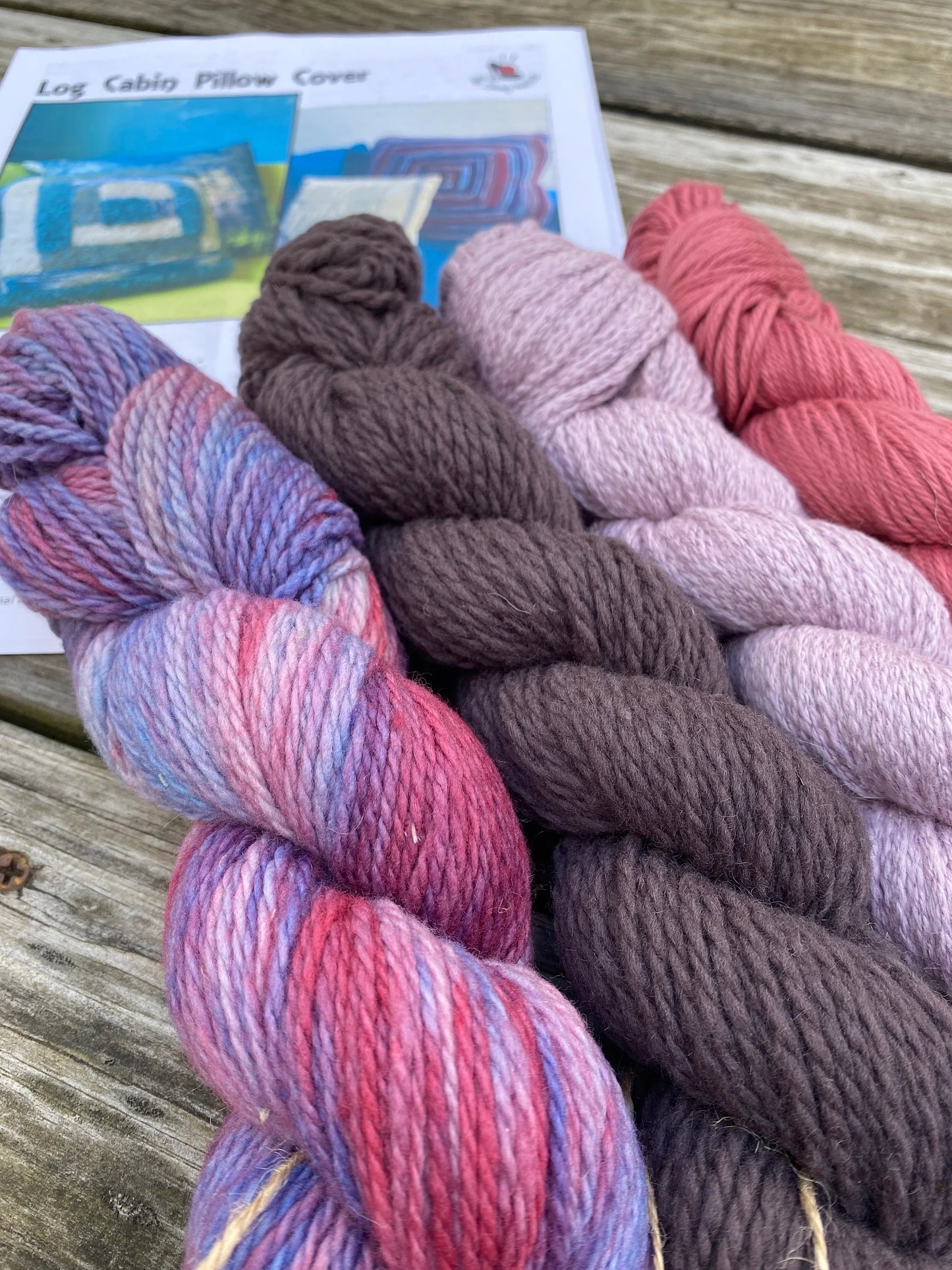 Knit Pillow Cover Pattern & Yarn Pack 11