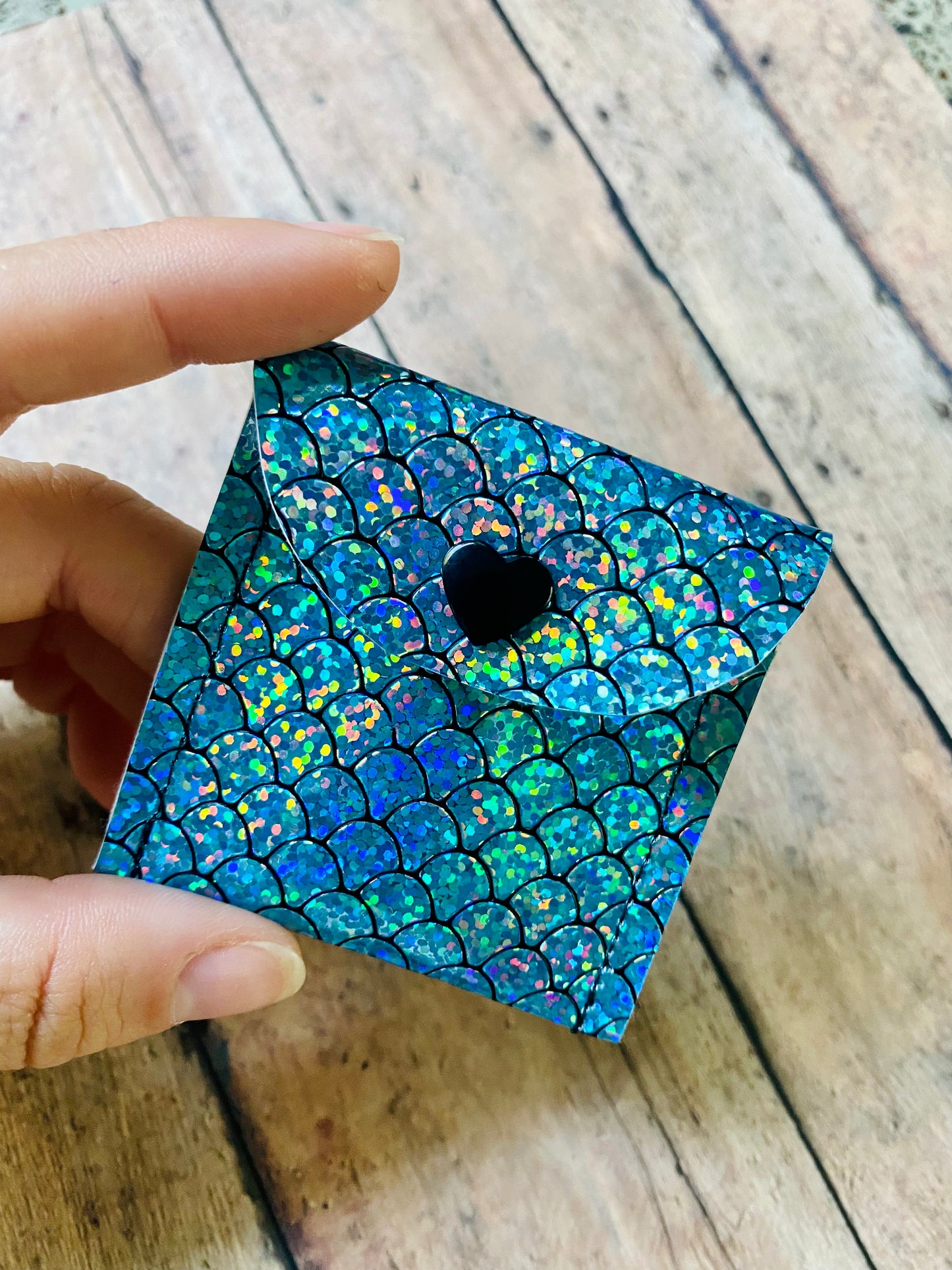 Holographic Mermaid Pouch - Blue