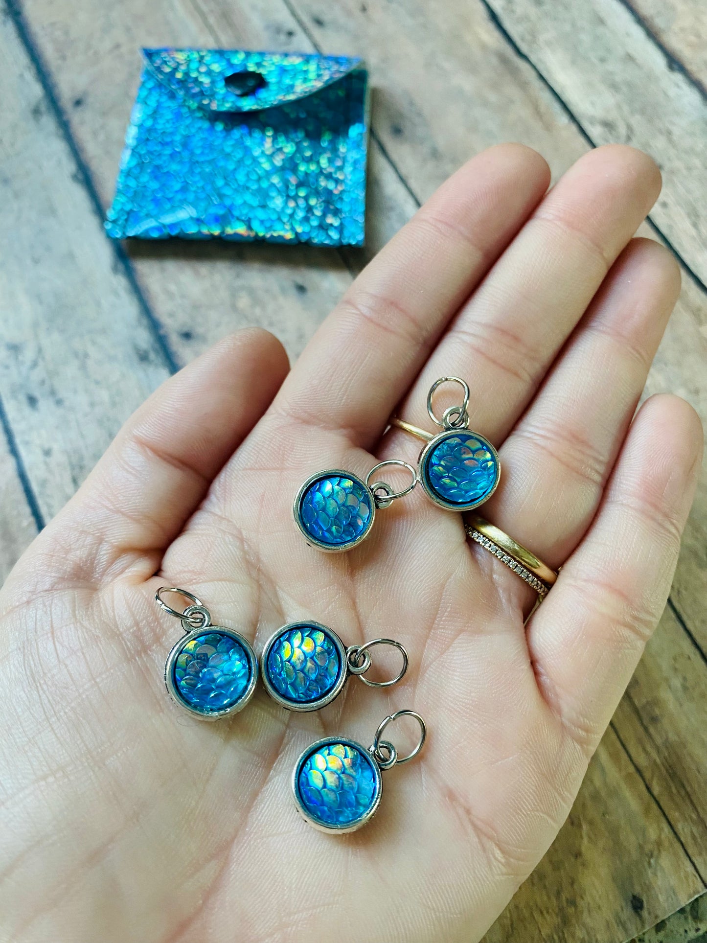 Holographic Mermaid Pouch - Blue