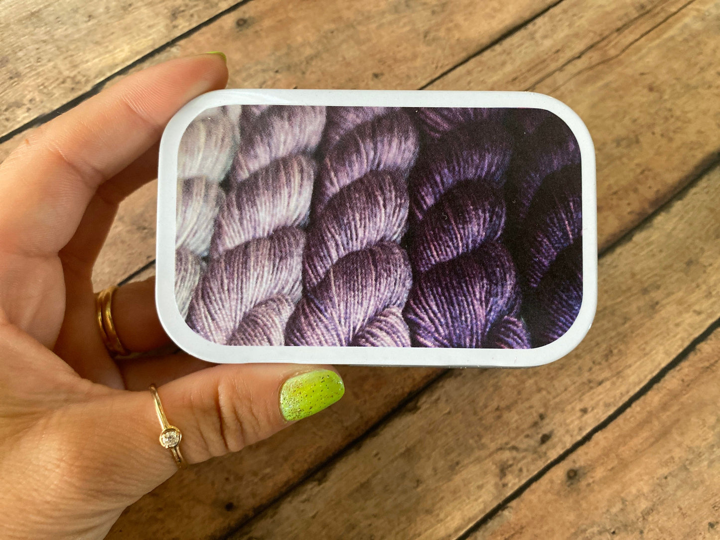 Purple Ombre Hand Dyed Yarn