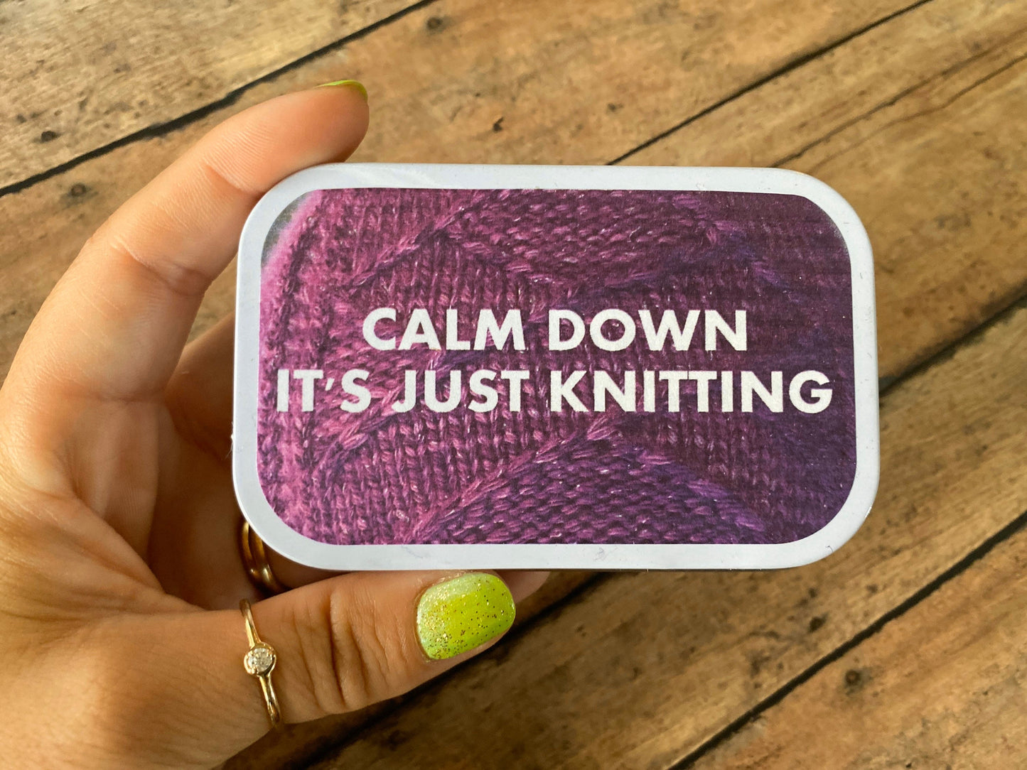 Calm down it’s just knitting