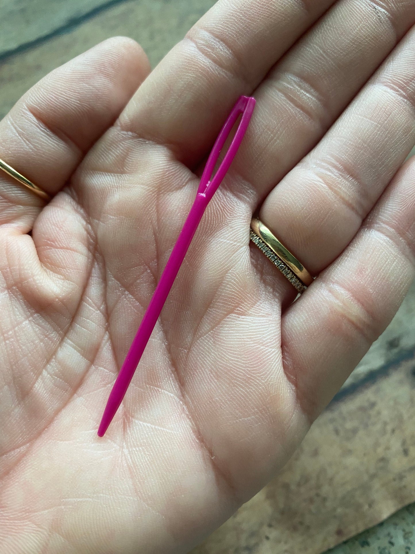 Bright Plastic Darning Needles