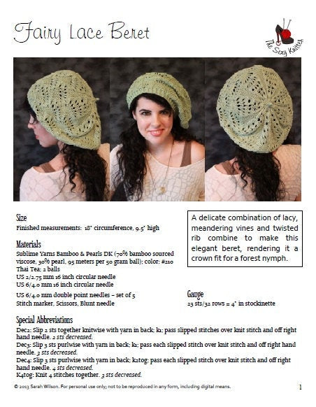 Fairy Lace Beret