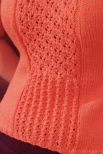 Somerleyton Knit Tank Top: PDF Knitting Pattern by The Sexy Knitter