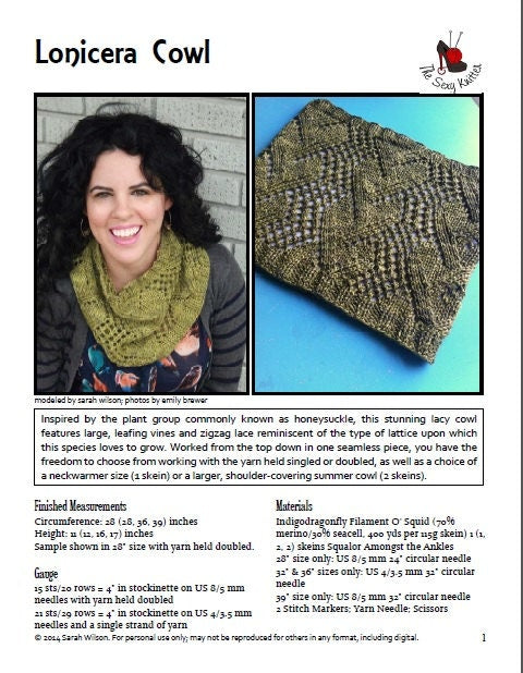 Lonicera Lace Cowl